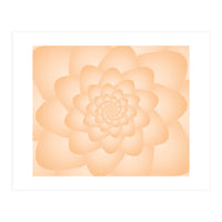 Pastel Colors Flower Pattern Set Orange (Print Only)