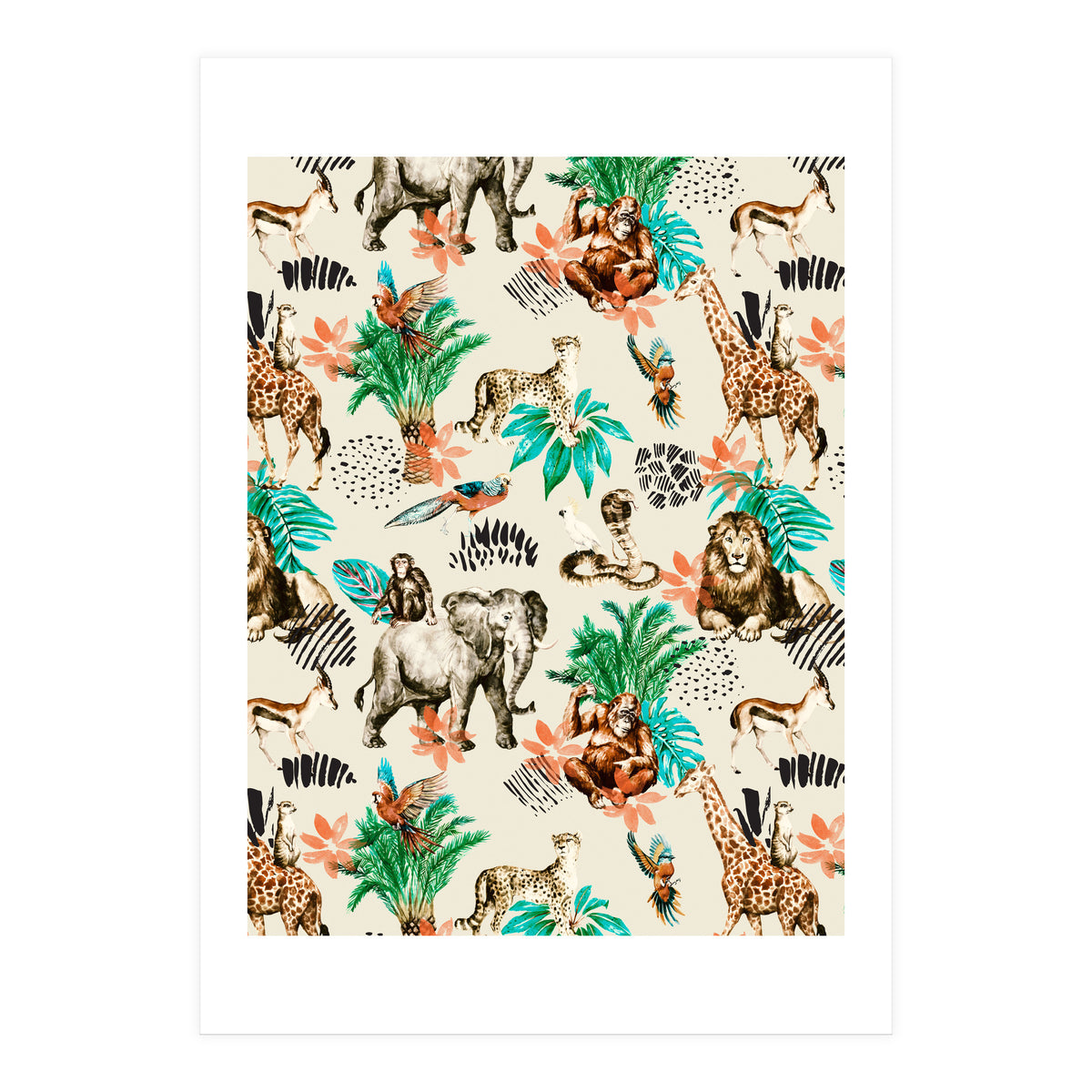 Wild animals 01 (Print Only)