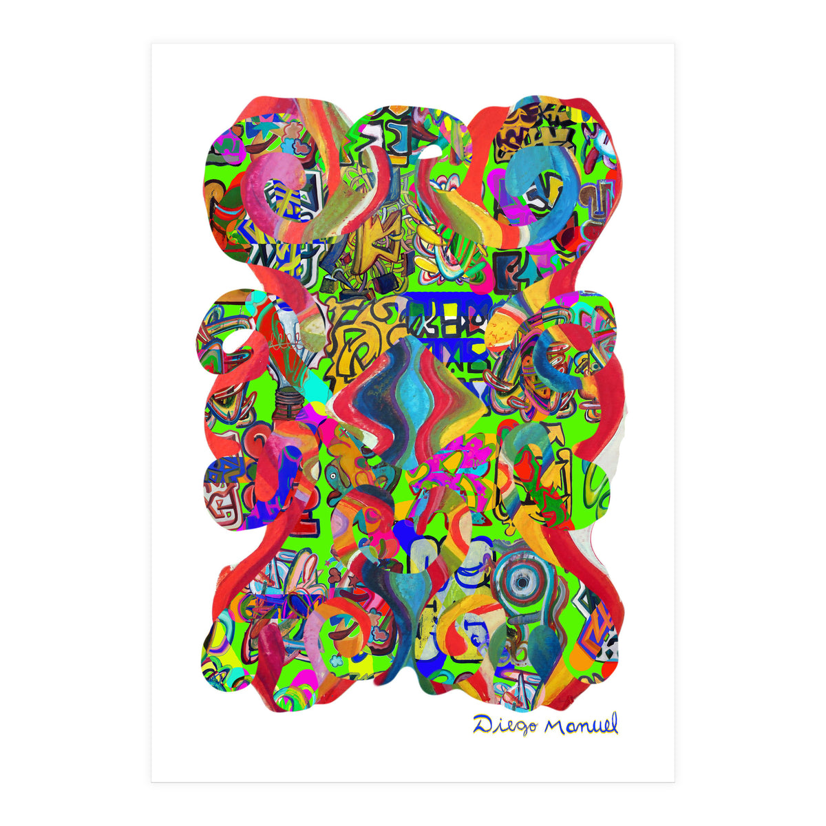 Pop Abstract Asimetrico 22 Copia (Print Only)