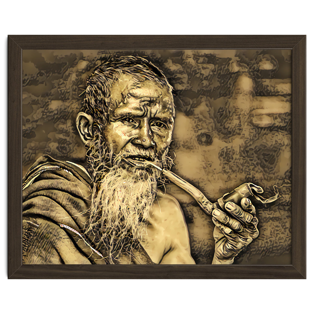 Old Man with Pipe