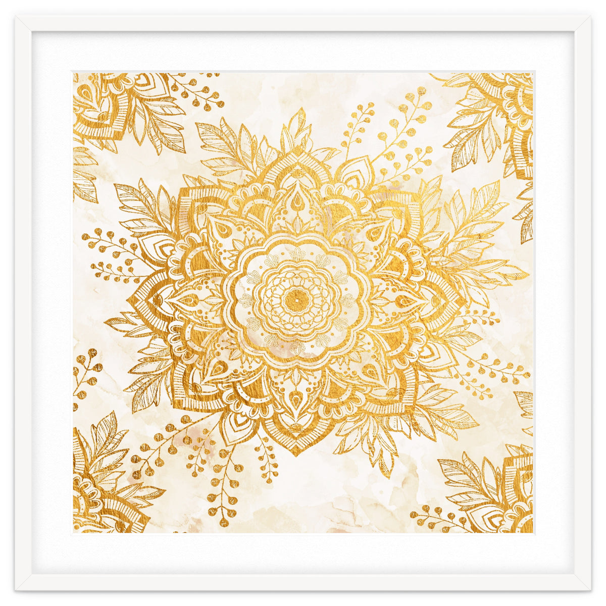 Queen Starring of Mandala-Gold Sunflower I
