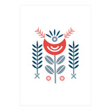 Scandi Folk Flower Pattern (Print Only) thumbnail