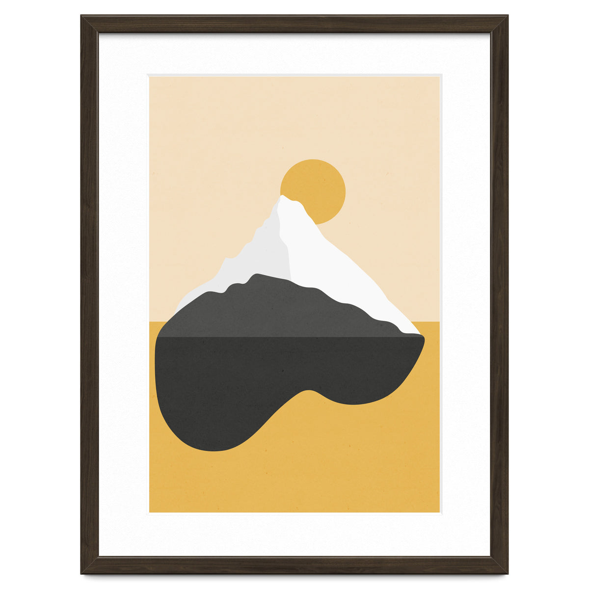 Abstract Mountain - Golden Desert