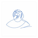 One Line Art Female Dog  (Print Only) thumbnail