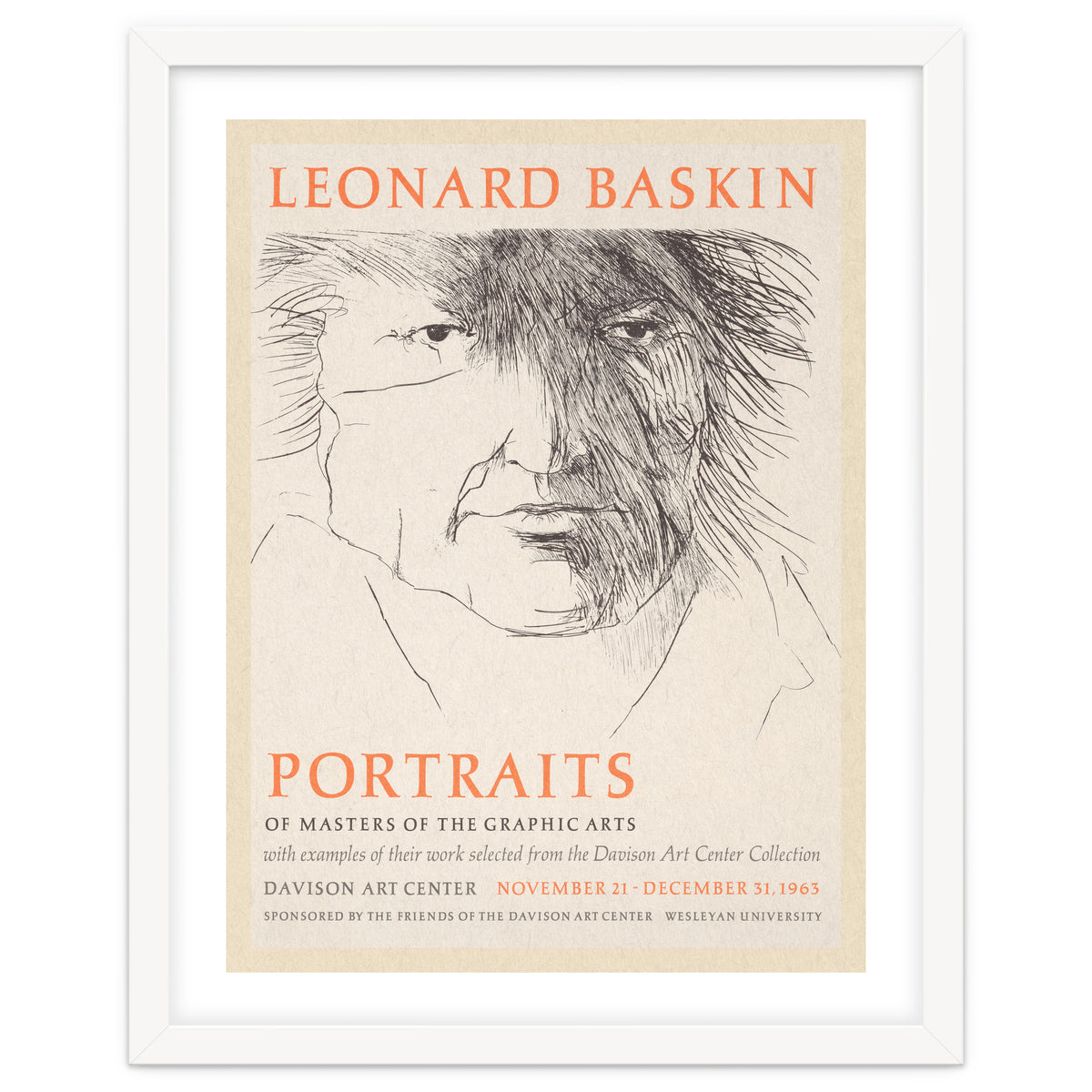 Leonard Baskin Portraits Exhibition