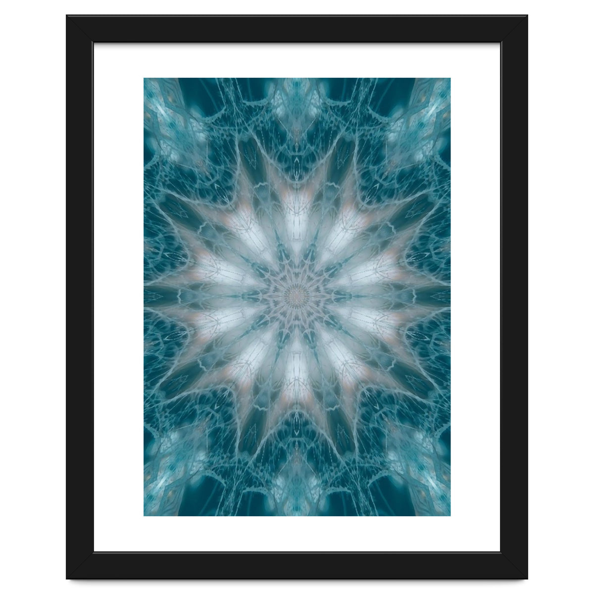 Mandala - Green, White, Rose