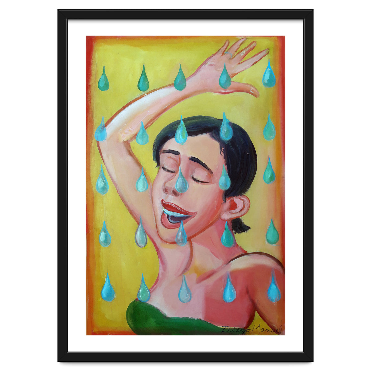 Chica Bajo La Lluvia