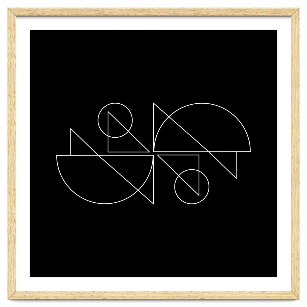 Tandem Cyclists | modern geometric