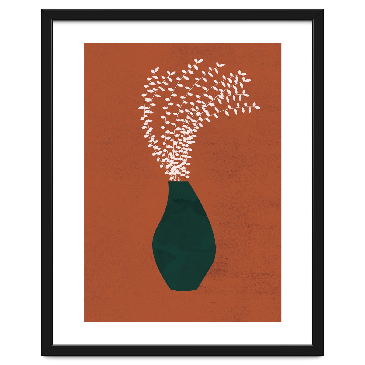 Terracotta Earth Tones Wall Decor Pottery Plant III