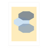Blue shapes abstract (Print Only) thumbnail