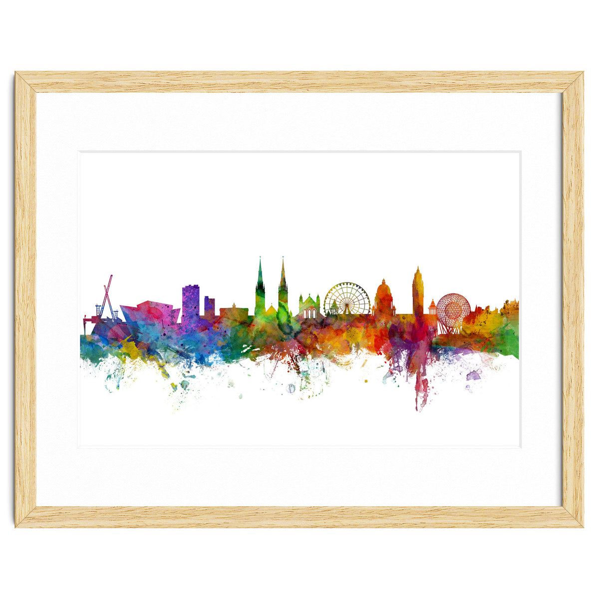 Belfast Northern Ireland Skyline