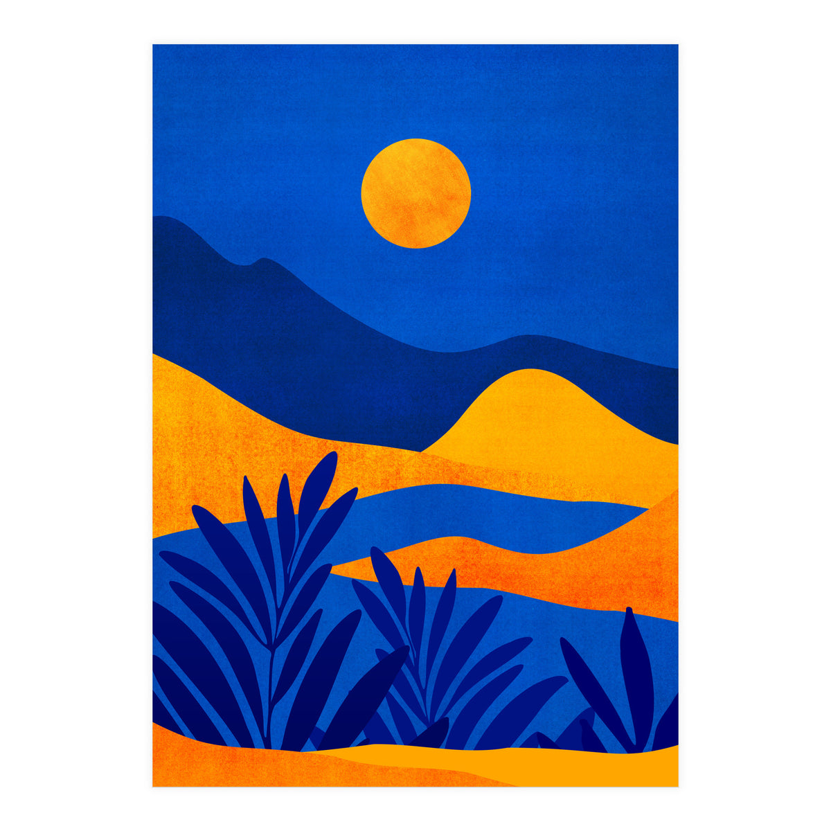 Moonrise Mountains (Print Only)