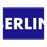 Let`s go to Berlin, Germany! Blue road sign (Print Only) thumbnail