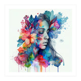 Watercolor Tropical Woman #10 (Print Only) thumbnail