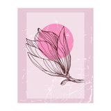 Magnolia  Minimalist Scandinavian, Abstract Geometric Art, Botanical Art (Print Only) thumbnail