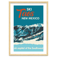 Ski Taos New Mexico vintage poster