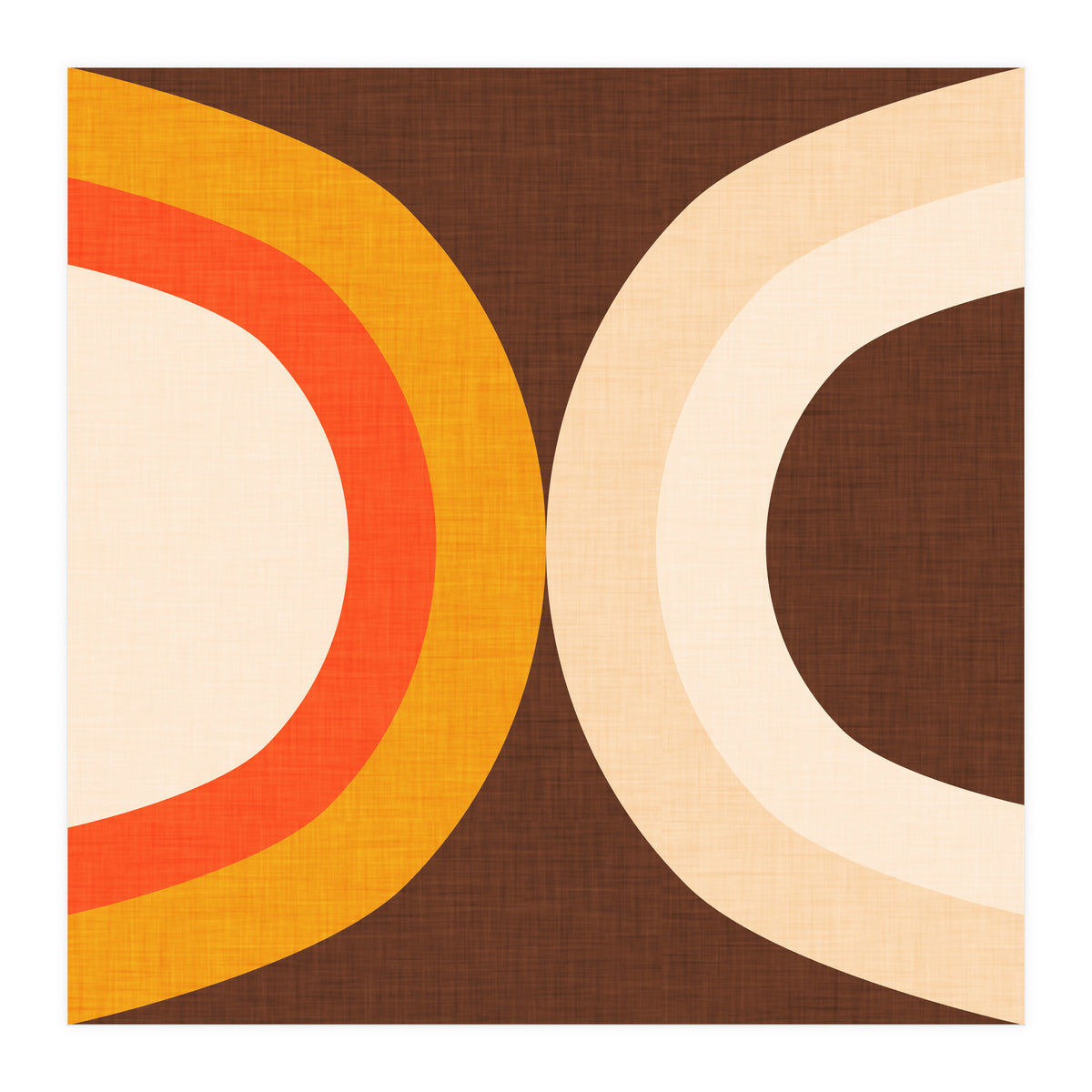 Classic Mid Mod Dot Brown  (Print Only)