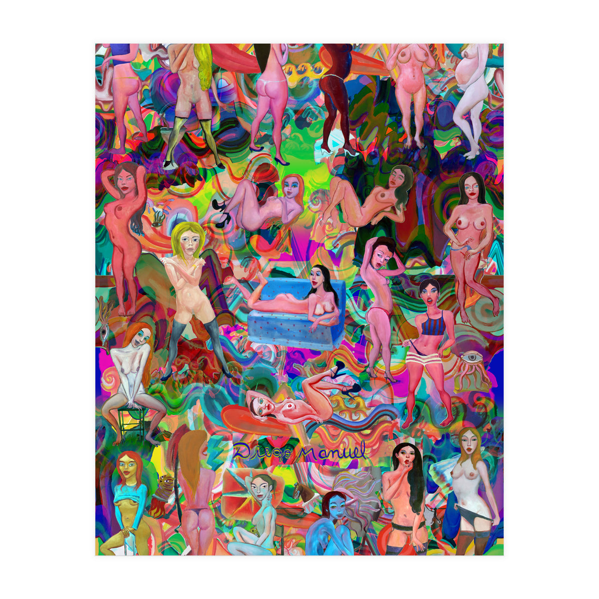 Chicas 3d 6 (Print Only)