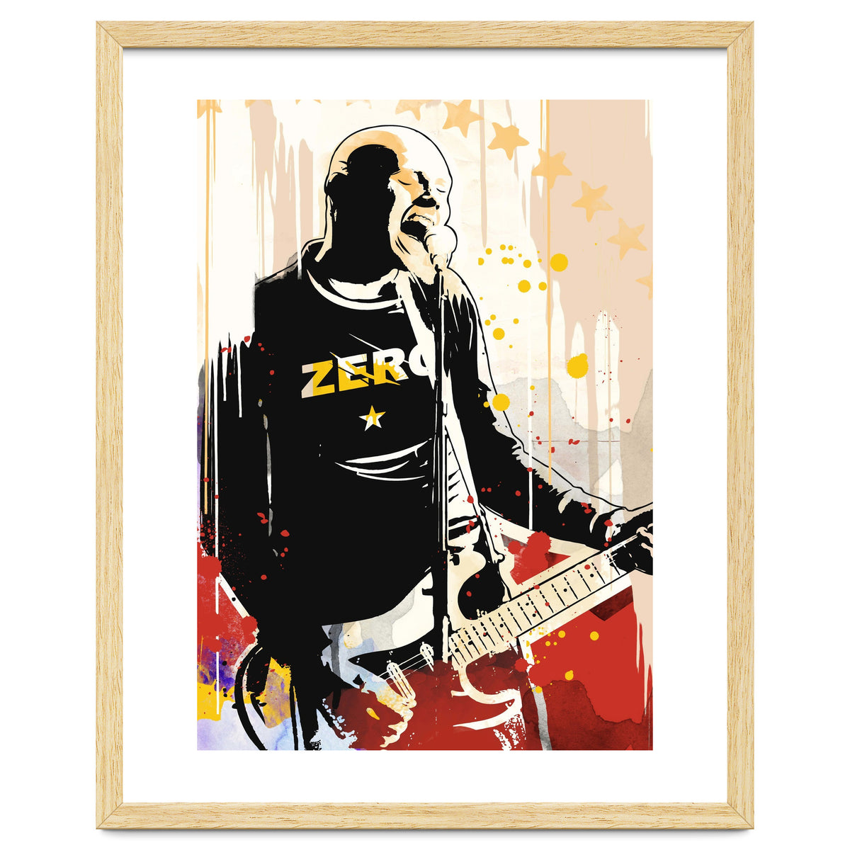 Billy Corgan pop art poster