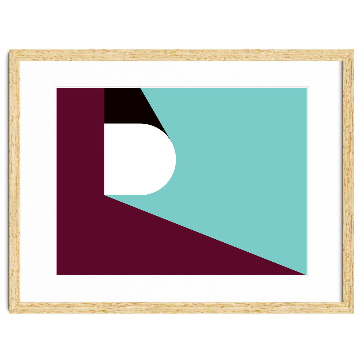 Geometric Shapes No. 82 - purple & teal