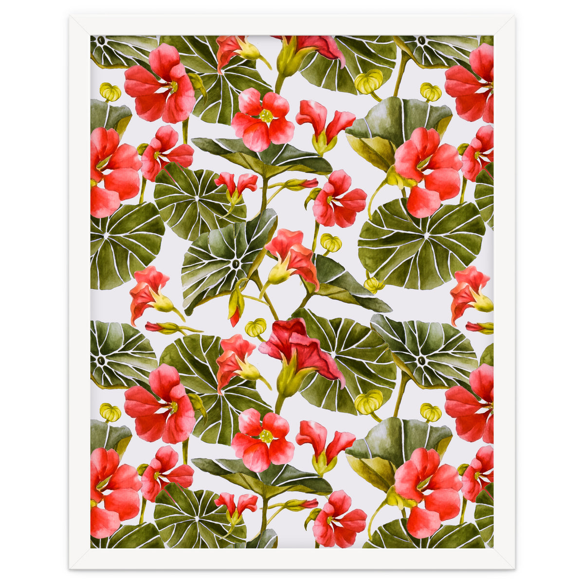 Nasturtiums watercolor 02