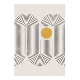 Mid-Century Modern No.22 - Woodblock Print (Print Only) thumbnail