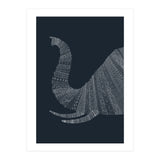 Elephant Blue Poster (Print Only) thumbnail
