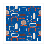 Mod Shapes Blue  (Print Only) thumbnail