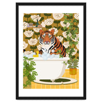 Tiger in Retro Bathroom