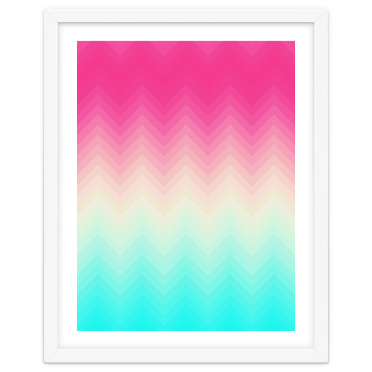 Chevron pink and blue
