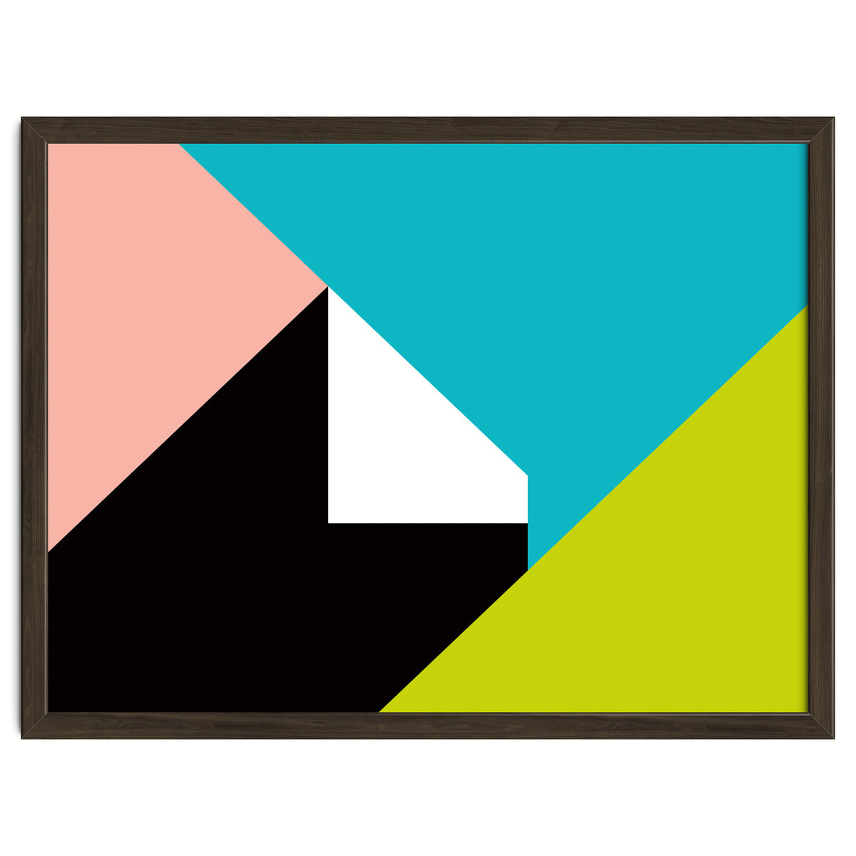 Geometric Shapes No. 266 - pink & lime