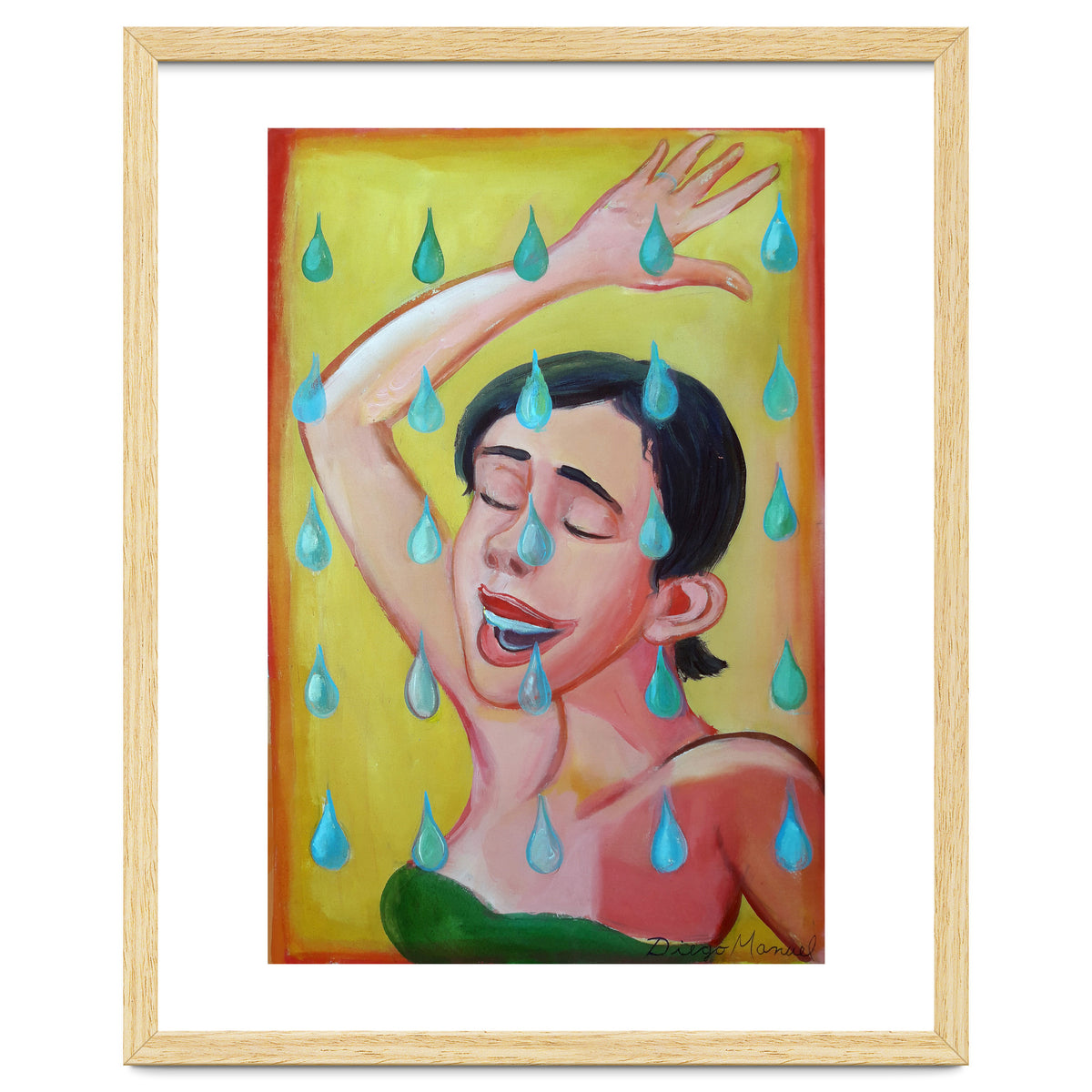 Chica Bajo La Lluvia