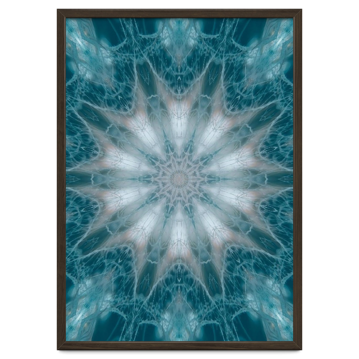 Mandala - Green, White, Rose