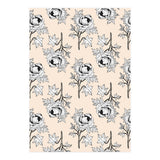 Drawing pattern of roses to pencil on beige (Print Only) thumbnail