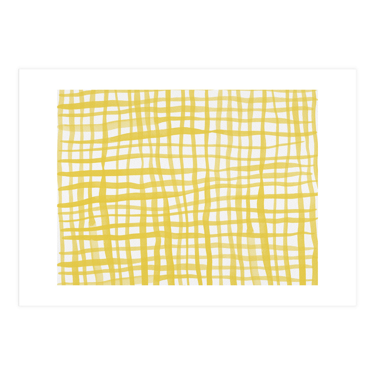 Yellow Gingham (Print Only)