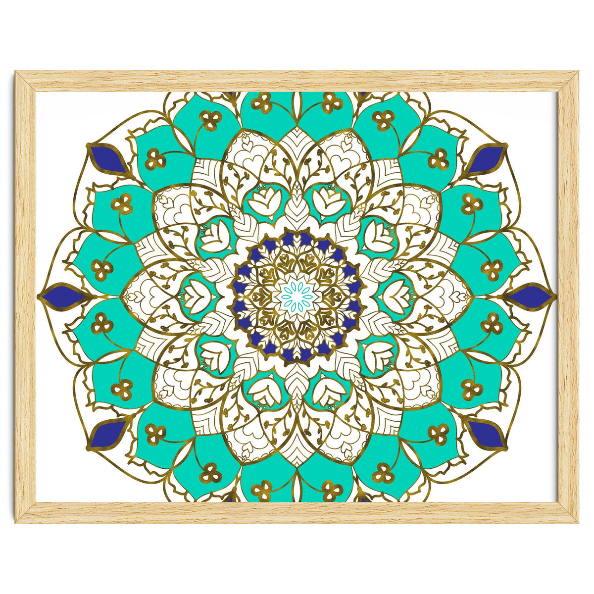 Blue and Gold Mandala