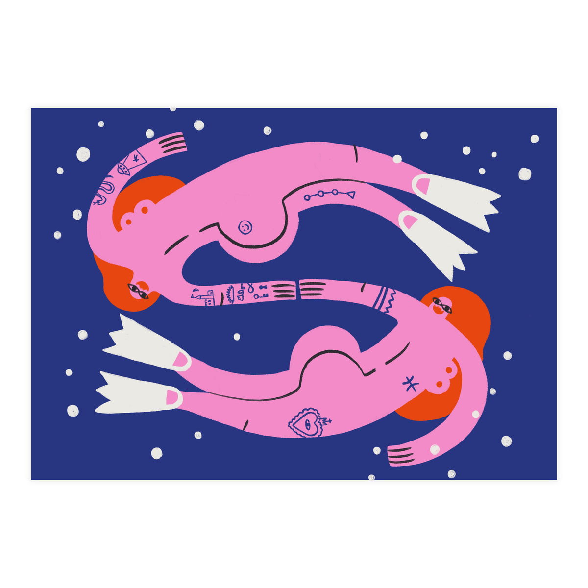 Swirling In The Deep Pisces (Print Only)