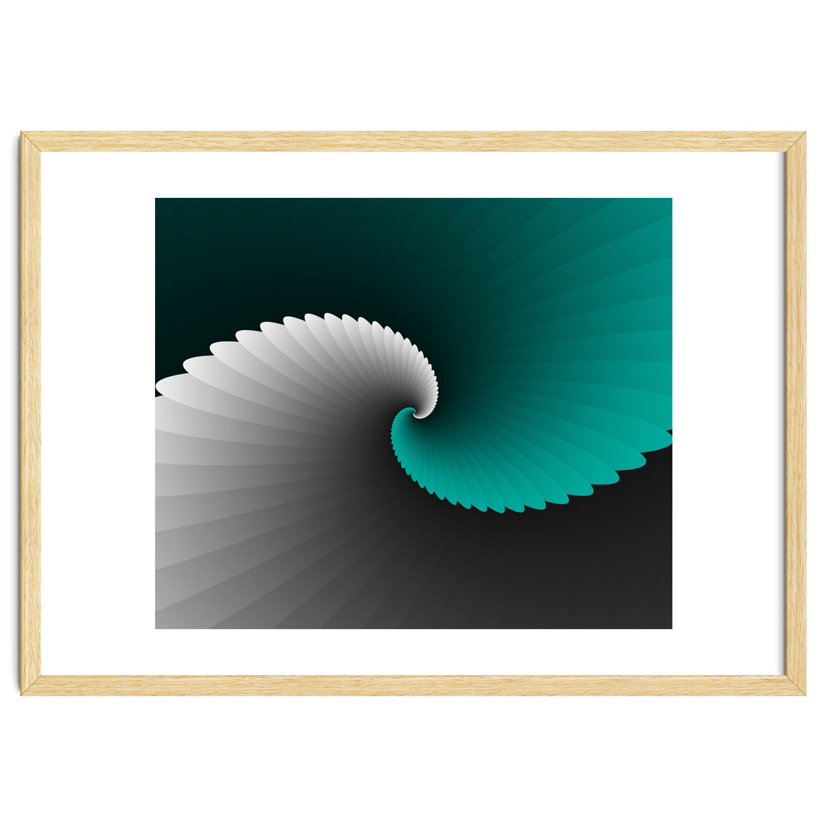 Turquoise Spiral Wings