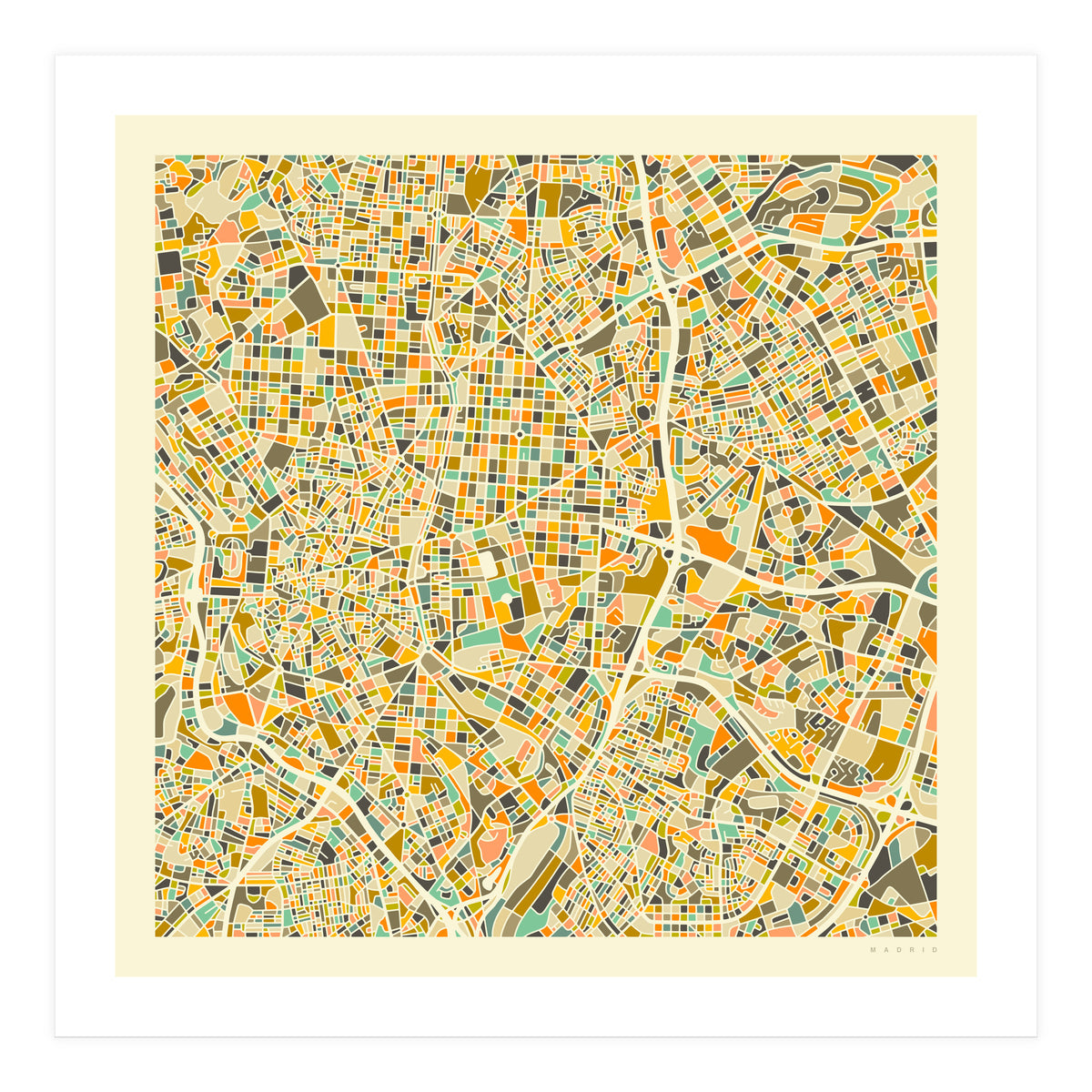 MADRID MAP (Print Only)