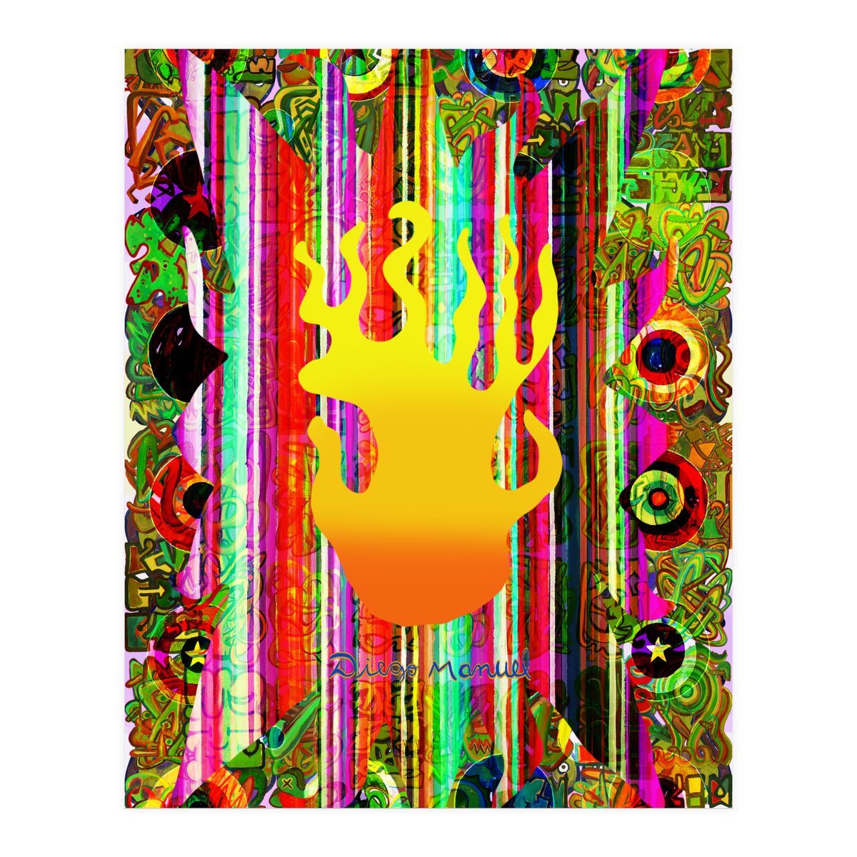 Fuego Y Graffiti 16 (Print Only)