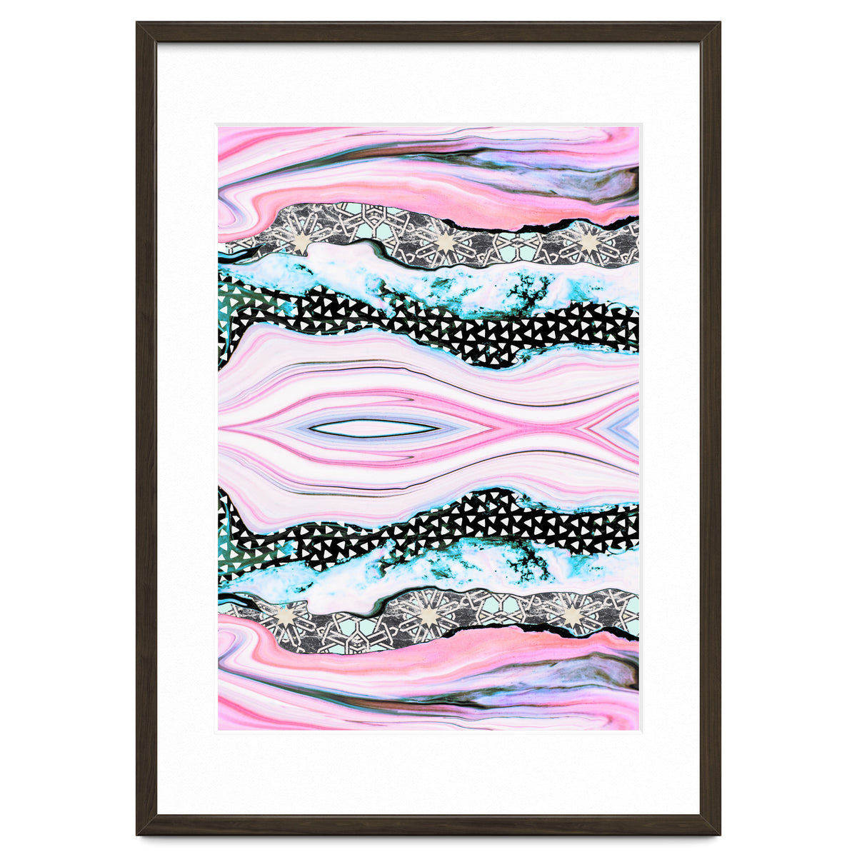 Abstract shapes of marble and patterns