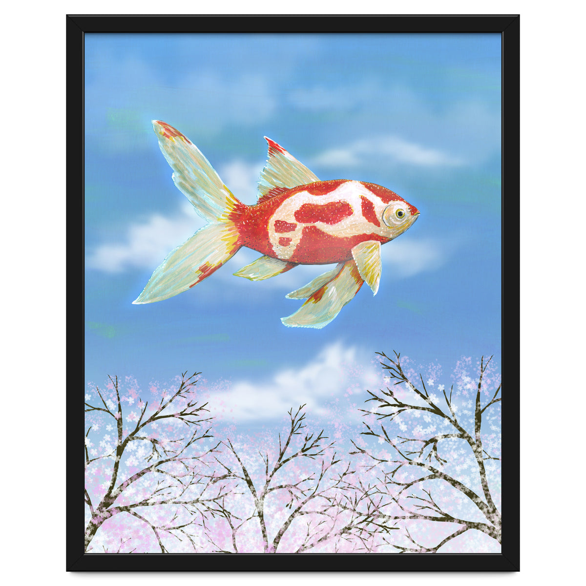 Flying goldfish