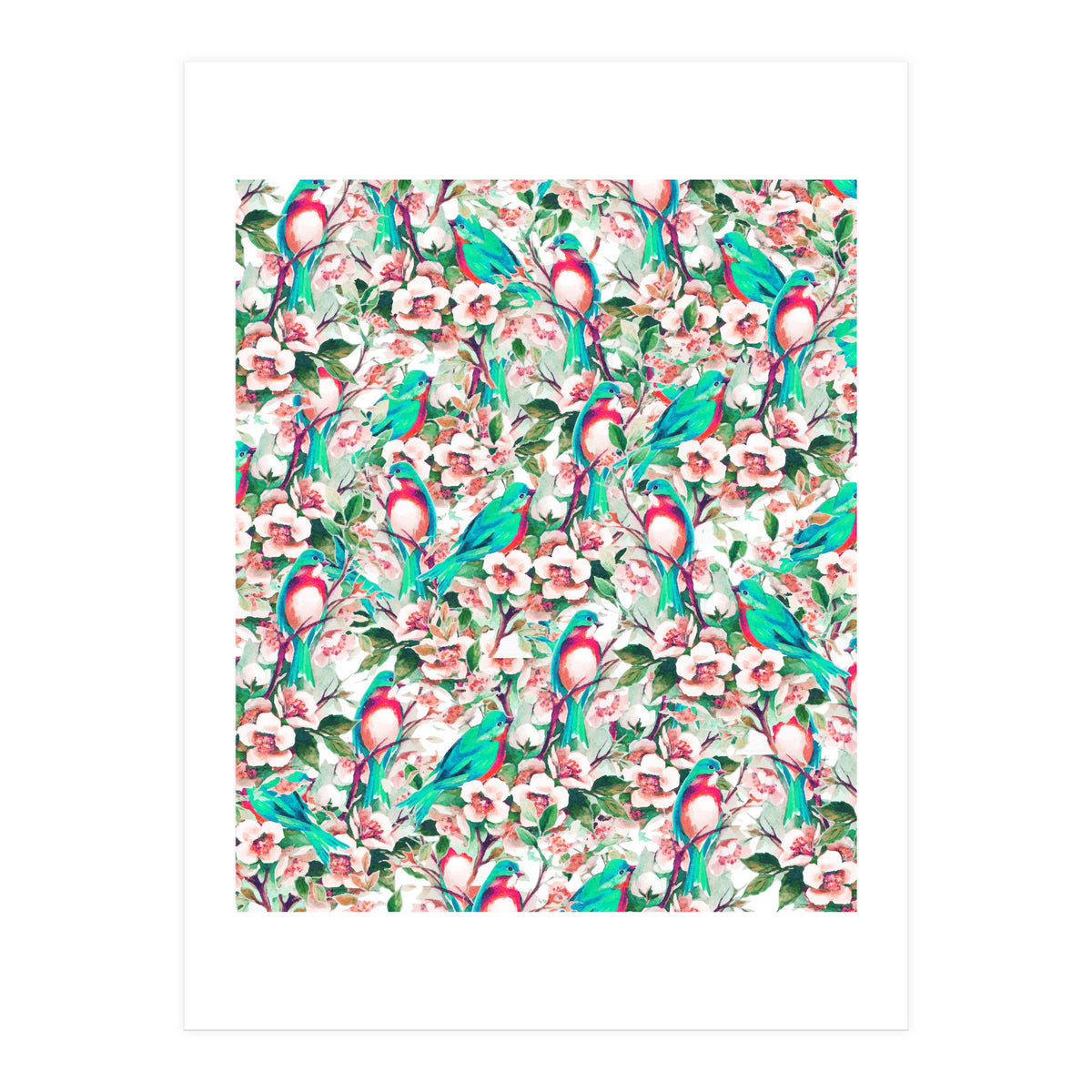 Birds & Flowers (Print Only)