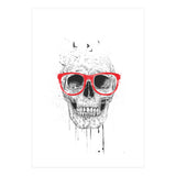 Skull With Red Glasses (Print Only) thumbnail