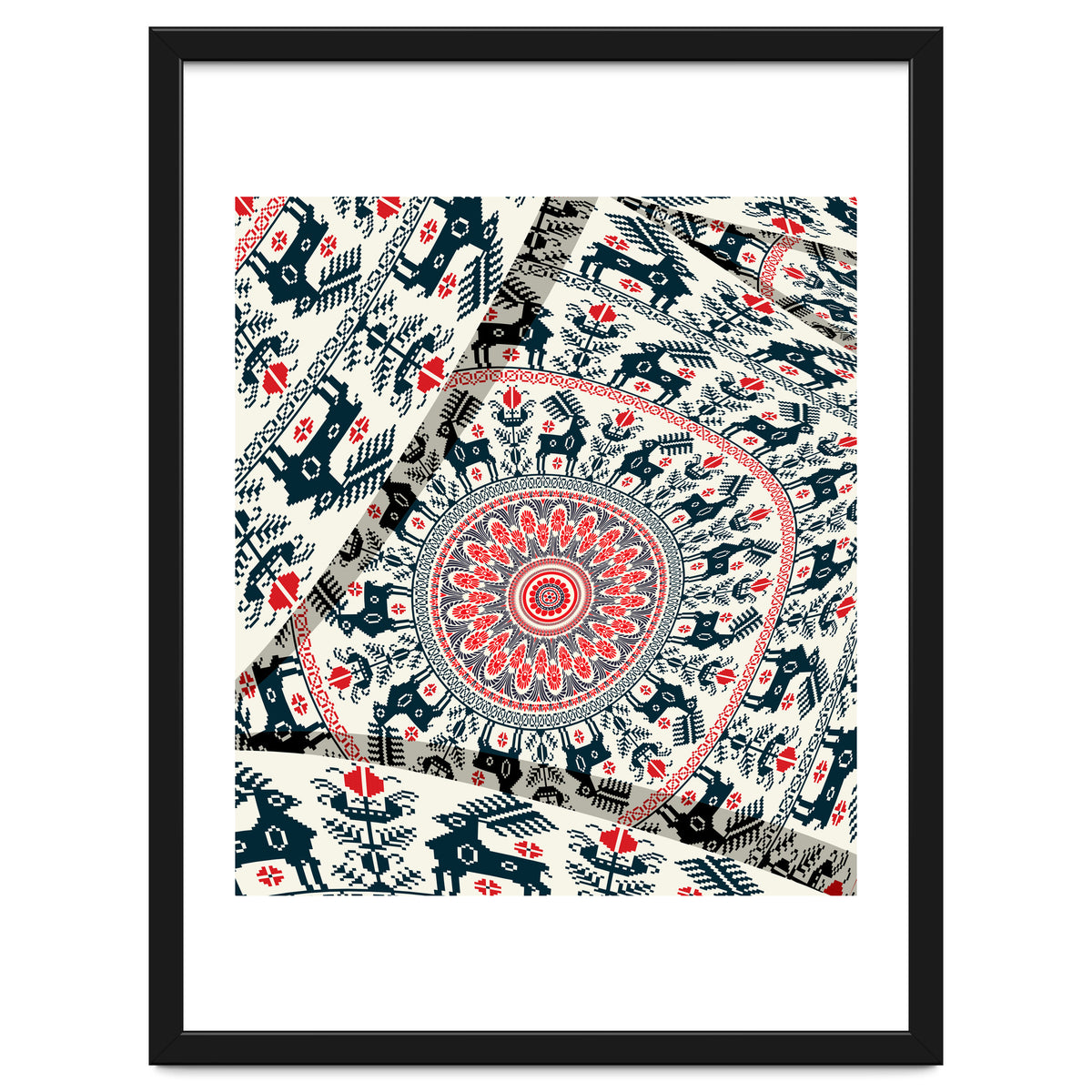 Romanian embroidery background 2