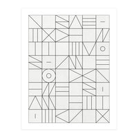 My Favorite Geometric Patterns No.1 - White (Print Only)