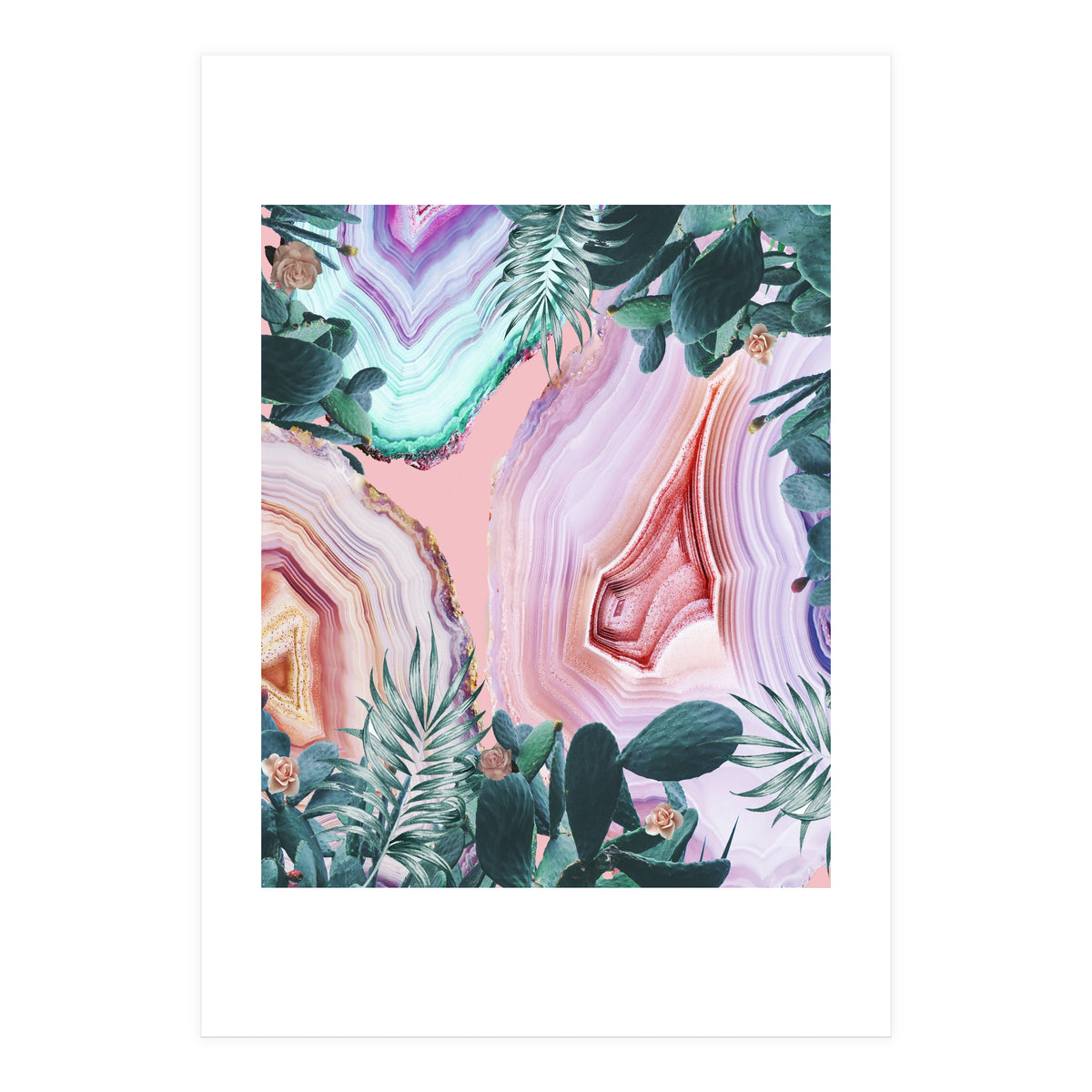 Mineral Agates & Garden #Glam collection (Print Only)