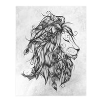 Poetic Lion B&w (Print Only)
