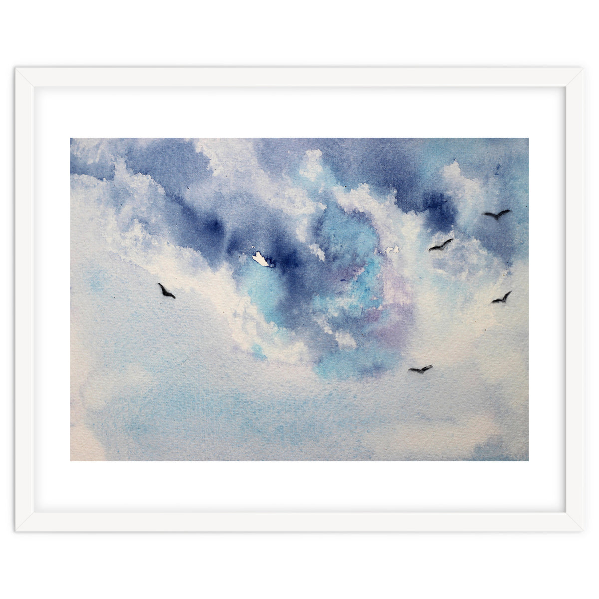 Dramatic sky || watercolor