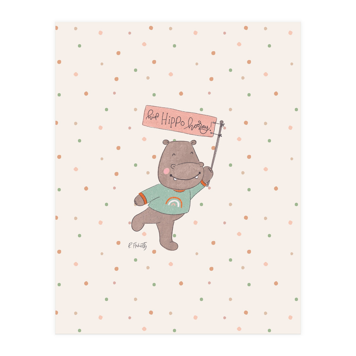 Hip Hippo Hooray (Print Only)